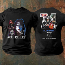 Frehley 1951 -2025 T-Shirt, Ace Frehley 74 Years Anniversary T-Shirt