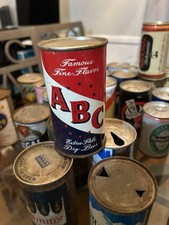 ABC Flat Top Beer Can Empty Los Angeles CA Bottom Opened Excellent Condition