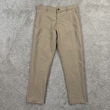 Banana Republic Tech Chino Pants Size 34x30 Tan Stretch Performance Travel