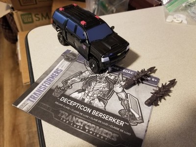 Transformers TLK Premier Edition Deluxe Decepticon Berserker Complete w/ Manual
