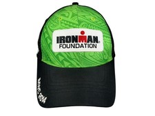 IRONMAN FOUNDATION Green 2014 HAWAII RUNNING HAT Snapback Triathlon Gym Baseball