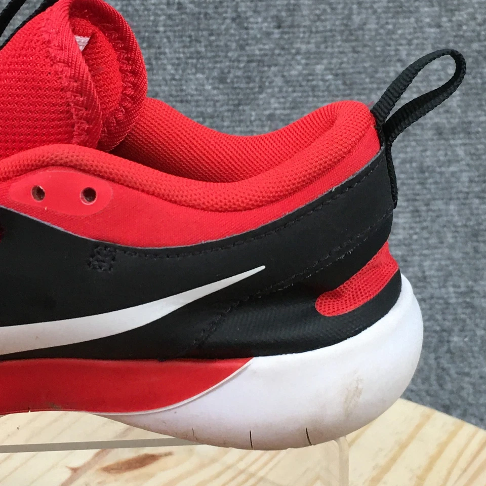 Nike Zapatos Juveniles 5 Flex Contacto 4 Tenis Atléticos Rojo Con Cordones Bajo CJ2074-600 Foto 3 de 4