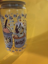 Bluey Glass Cup