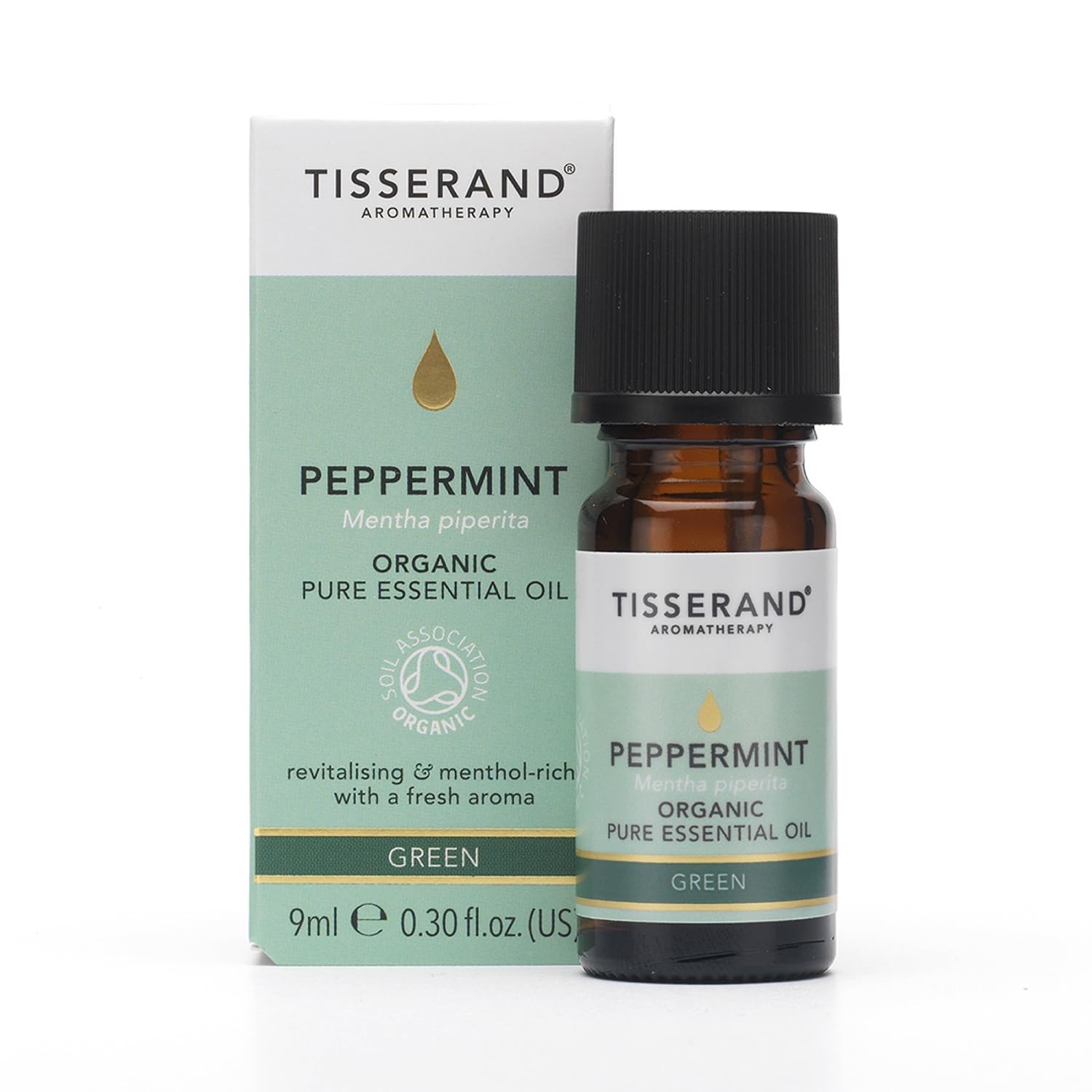Tisserand Aromatherapy,Peppermint - Organic 9 ml (Pack of 1), Peppermint