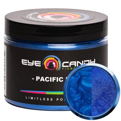 Eye Candy Pigments Premium Blue Mica Powder - Pacific Blue (50gr) - for Epoxy...