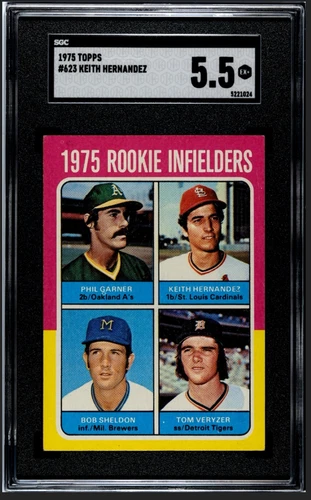 1975 Topps Rookie Infielders #623 Keith Hernandez (RC) Rookie Card  SGC 5.5 EX+