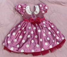 Disney Store Pink Minnie Mouse Sequin Costume Pretend Play Dress Girls Sz 4