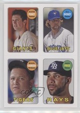 2013 Archives 1969 4-In-1 Stickers Buster Posey RA Dickey Miguel Cabrera y8p