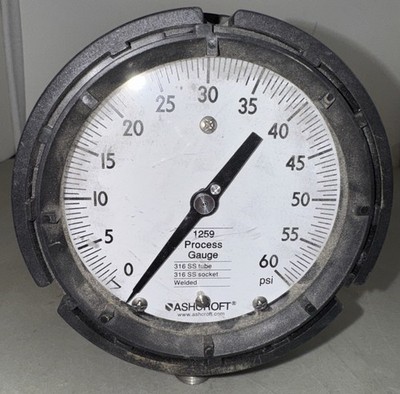 Ashcroft 1259 Process Gauge - 0-60 PSI - 1  NPT Connection