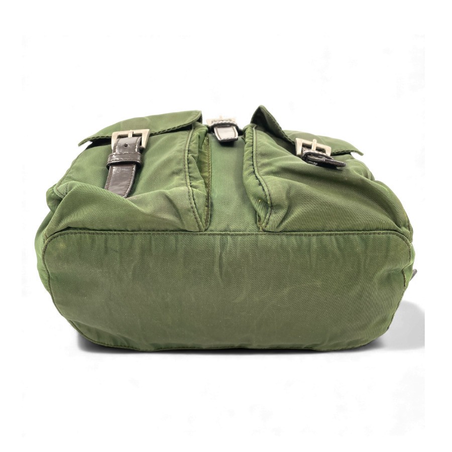 PRADA Tessuto Nylon Backpack Khaki Triangle Logo Ladies Men s from japan thumbnail 8