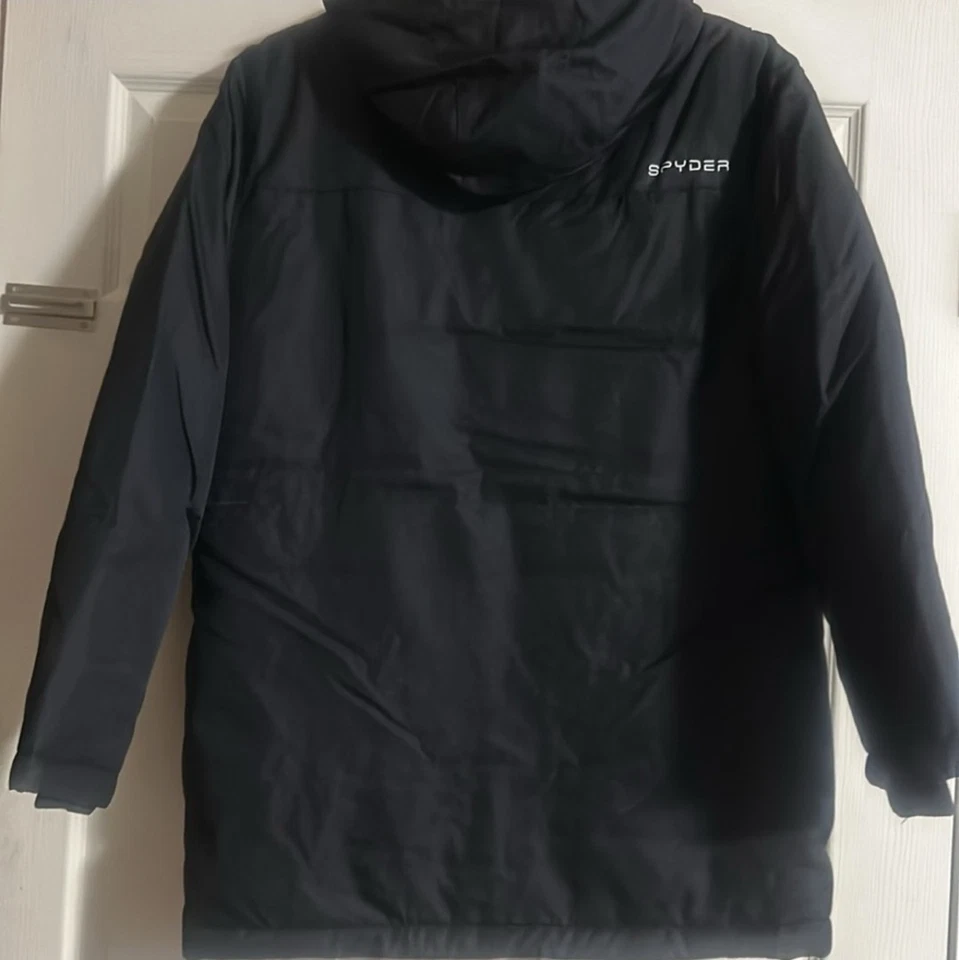 PARKA SPYDER HOMBRE: NEGRA: NUEVA CON ETIQUETAS: TALLA MEDIANA  Foto 4 de 4