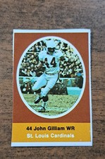 1972 Sunoco NFL Action Player Stamps - John Gilliam (RC)