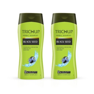 Trichup Black Seed Herbal Shampoo 200ml Pack of 2 | Scalp & Hair Care