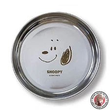 NEW Marimocraft Snoopy [Stainless Steel Plate] Medium Plate/Face PEANUTS