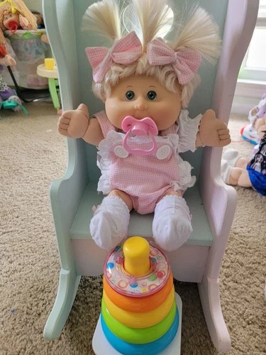 2004 Cabbage Patch Kid Preemie Hm4 Paci  Cutie Pie OAA Play Along Grey Eyes