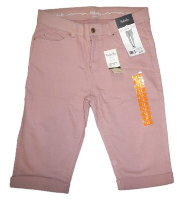 Rafaella Weekend Women's Pink Sherbet Stretch Denim Skimmer Shorts Size 12