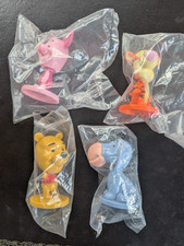 LOT 2003 Disney Bobblehead Pooh Eeyore Tigger Piglet 4 Kellogg's Cereal Premium
