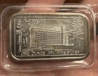 1984 Harvey's Casino Lake Tahoe 1 Troy Oz 999 Fine Silver Bar Toned Mint Sealed