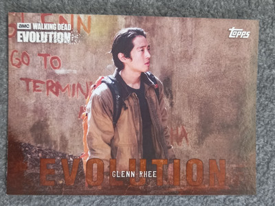 2017 TOPPS THE WALKING DEAD EVOLUTION GLENN RHEE BROWN PARALLEL BASE#31