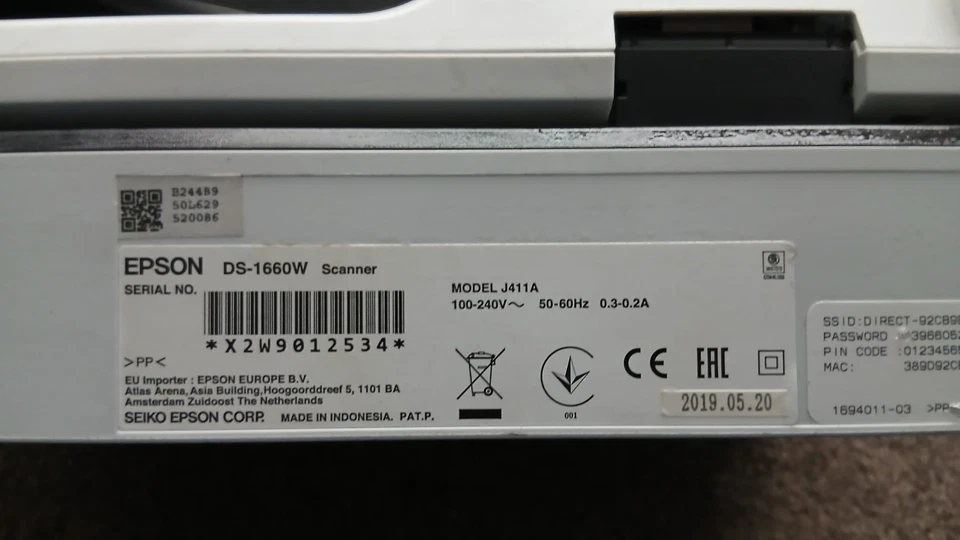 EPSON WORKFORCE DS-1660W WIRELESS COLOR DOCUMENT SCANNER - Image 4 of 4