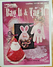 Bag It Tag It Gifts Crafts Pattern Leaflet Leisure Arts 1719 Ornaments Bags Deco