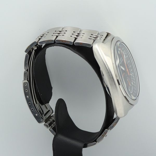 Seiko 6139 7012 5 Sports Speed Timer Automatic Black Vintage Watch w/Box Used image 5