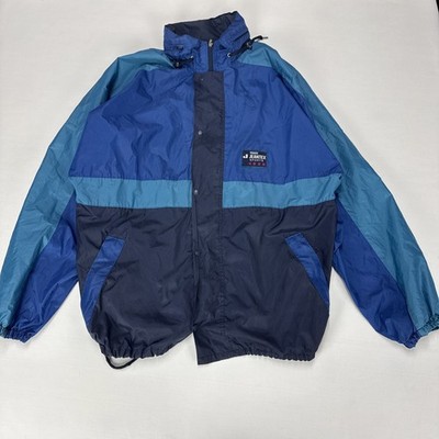 Vintage JEANTEX SPORTS Jacket Size XL Blocked Windbreaker Lightweight Polyester