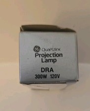 GE Quartzline DRA Projection Lamp Bulb 300W 120V Tested Vintage