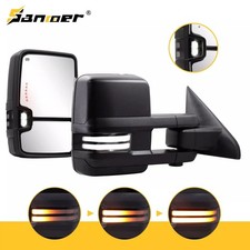 Pair Power Heated Towing Mirrors Switchback Signals For 2009-2018 Dodge Ram 1500