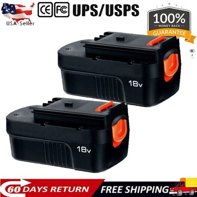 2-Pack 18V for Black and Decker HPB18 18 Volt 4.8Ah Battery HPB18-OPE 244760-00