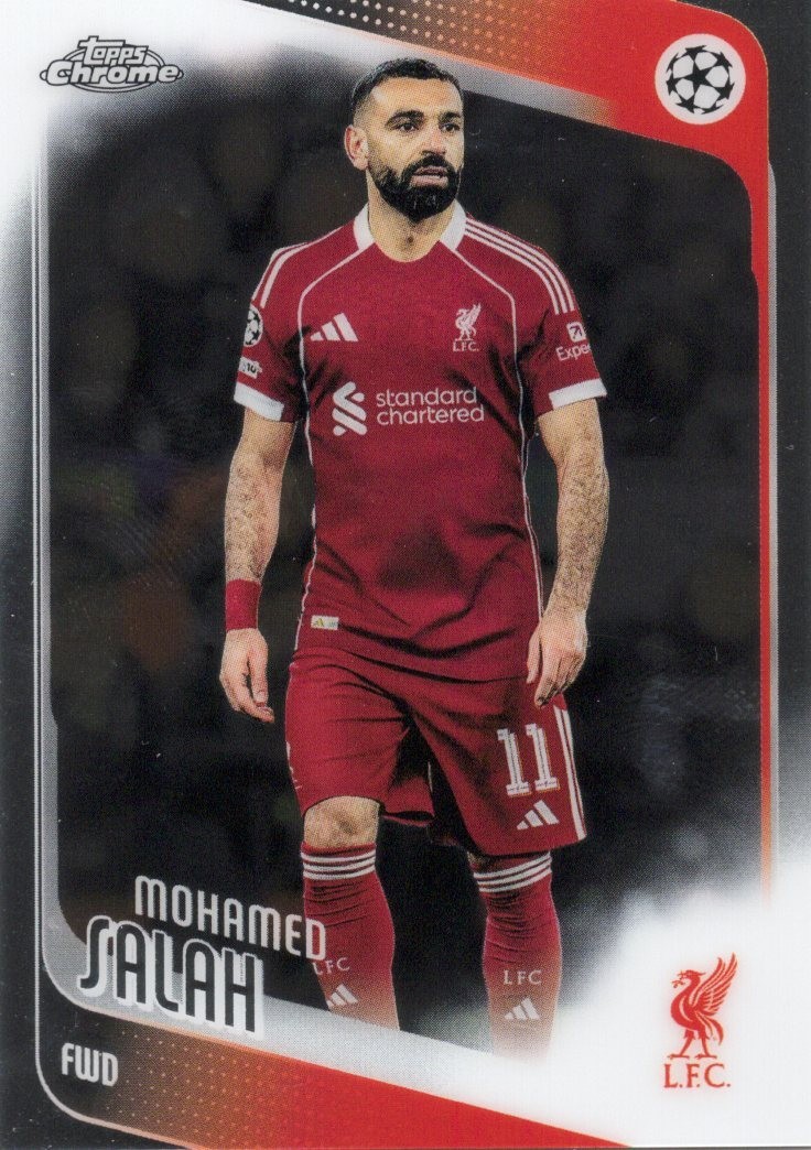 Mohamed Salah #136 - 2025-26 Topps Chrome UEFA Club Competitions
