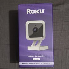 Roku Indoor Camera SE 1080p Wired, Night Vision, Motion Detection, Alexa/Google