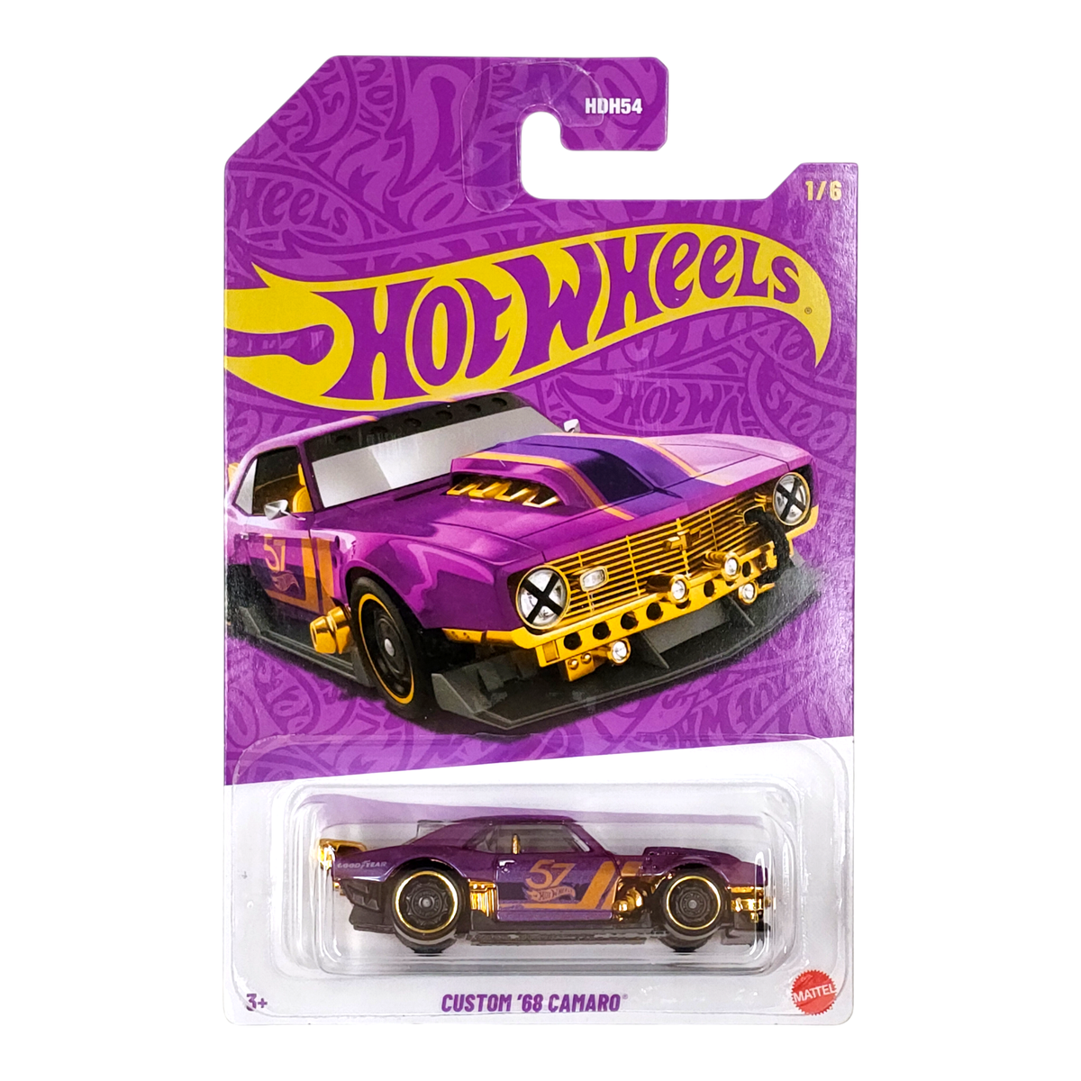 ミニカー Hot Wheels Custom 68 Camaro TOY FAIR2026 HOT WHEELS Custom '68 Camaro Purple and Gold Anniversary Chevy