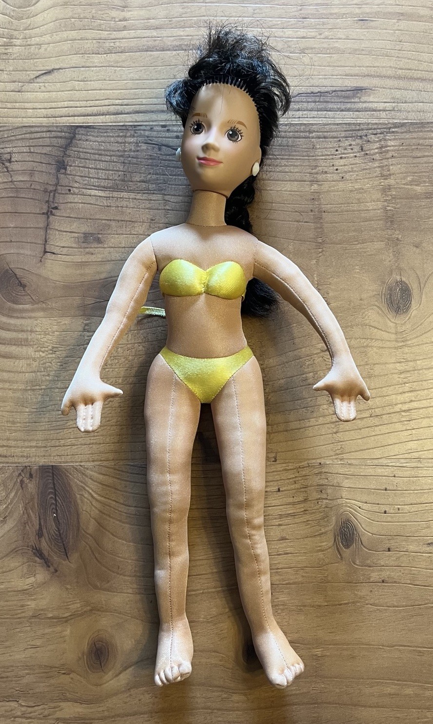 RARE STACEY Hot Looks Doll 18” HTF 80’s Fashion Doll Brunette Poseable Mattel