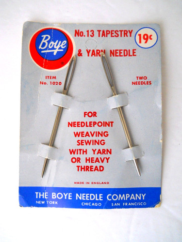 Boye Tapestry Yarn Needles Size #13 Embroidery Sewing Needlepoint Weaving