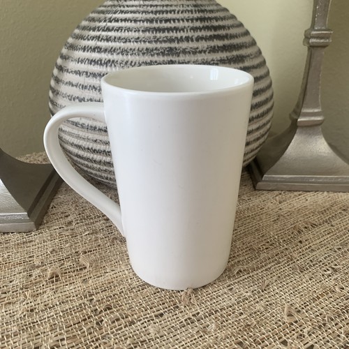 Starbucks Simplicity Mug Tall Cup 2012 Pearl White w/Gold Letters 12oz - Picture 3 of 6