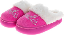 Barbie Girls Slippers Cozy Fuzzy Plush House Shoes Warm Indoor Slippers