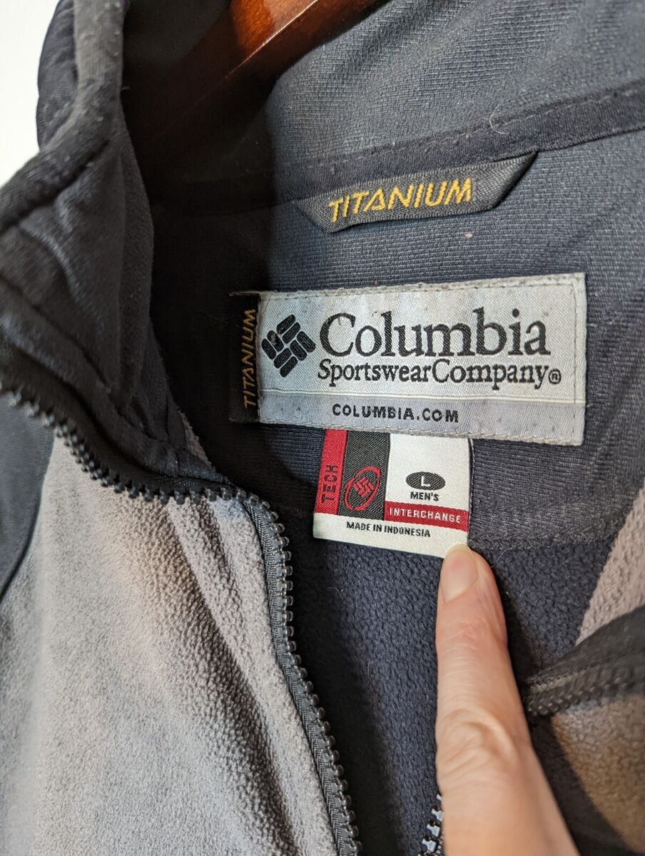 Columbia Mens Titanium Zippers Interchange Jacket Black Columbia Mens Titanium Zippers Interchange Jacket Black
