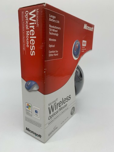 Microsoft Wireless Optical Mouse 1008 PC Mac Tilt Wheel X09-49261 - Picture 5 of 12