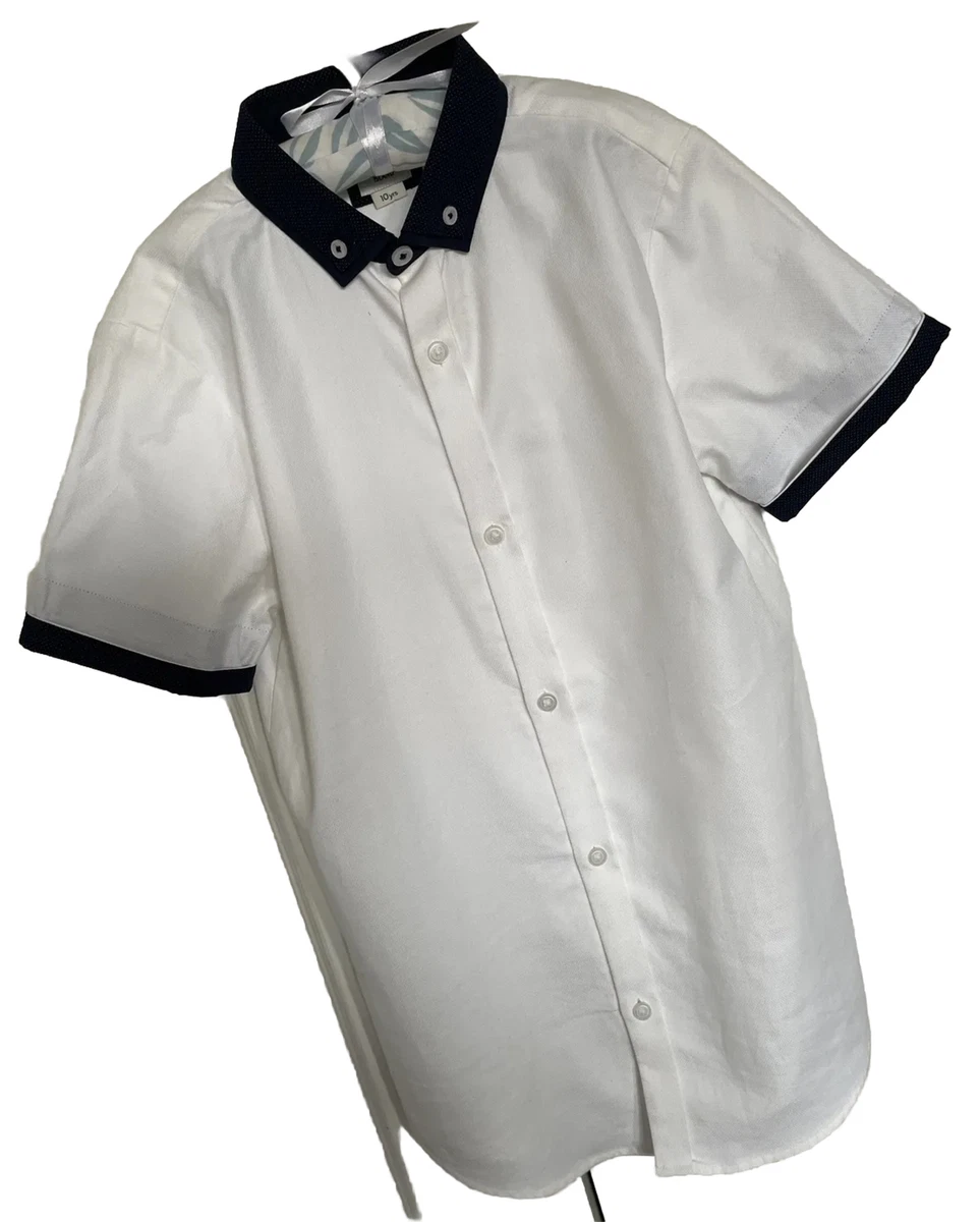 river island boys white shirt