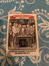 2023 Topps Heritage 1974 Flashbacks Congress Expands Freedom of Information Act