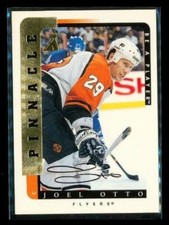 Vintage 1997 PINNACLE ORIGINAL AUTOGRAPH Hockey Card #76 JOEL OTTO Flyers