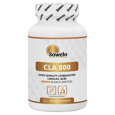 CLA 800mg Softgels   Conjugated Linoleic Acid for Fat Metabolism   Sowelo