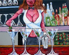 10 Sexy Fantasy Women Original Paintings ART Retired Artist Dan Byl Large 4x5'