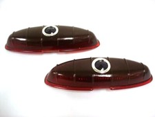 1949 1950 Ford Car Glass Tail Light Lenses With Blue Dot Pair Deluxe Lamp Lens 1949 1950 Ford Car Glass Tail Light Lenses With Blue Dot Pair Deluxe Lamp Lens