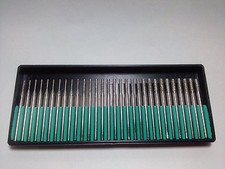 SET of 30 pcs Total 1mm 2mm 3mm 10pcs ea. Diamond Drill Bit Cylindrical Burr