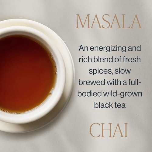 Sustainable Organic Masala Chai Tea Bags - 15 Sachets of Full-Bodied Assam Blend - Picture 6 of 9