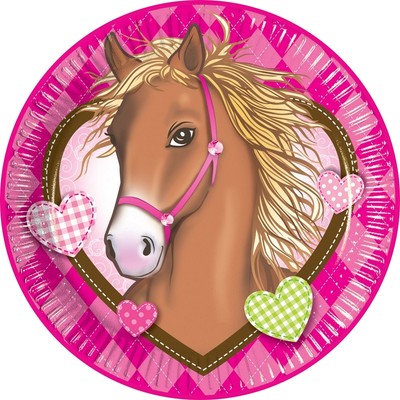 Home Garden Other Gift Party Supplies Cheval Animal Decoration Gateau Disque Azyme Comestible cm