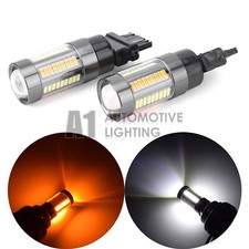 2x 3157 Switchback Led Front Turn Signal Light Bulbs Dual Color Amberwhite 2x 3157 Switchback Led Front Turn Signal Light Bulbs Dual Color Amberwhite