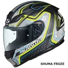 Casco integrale OGK Kabuto SHUMA FROZE piatto nero giallo da JP spedizione gr...